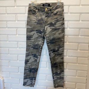 Express Camo Ankle Legging Mid Rise Size 2R